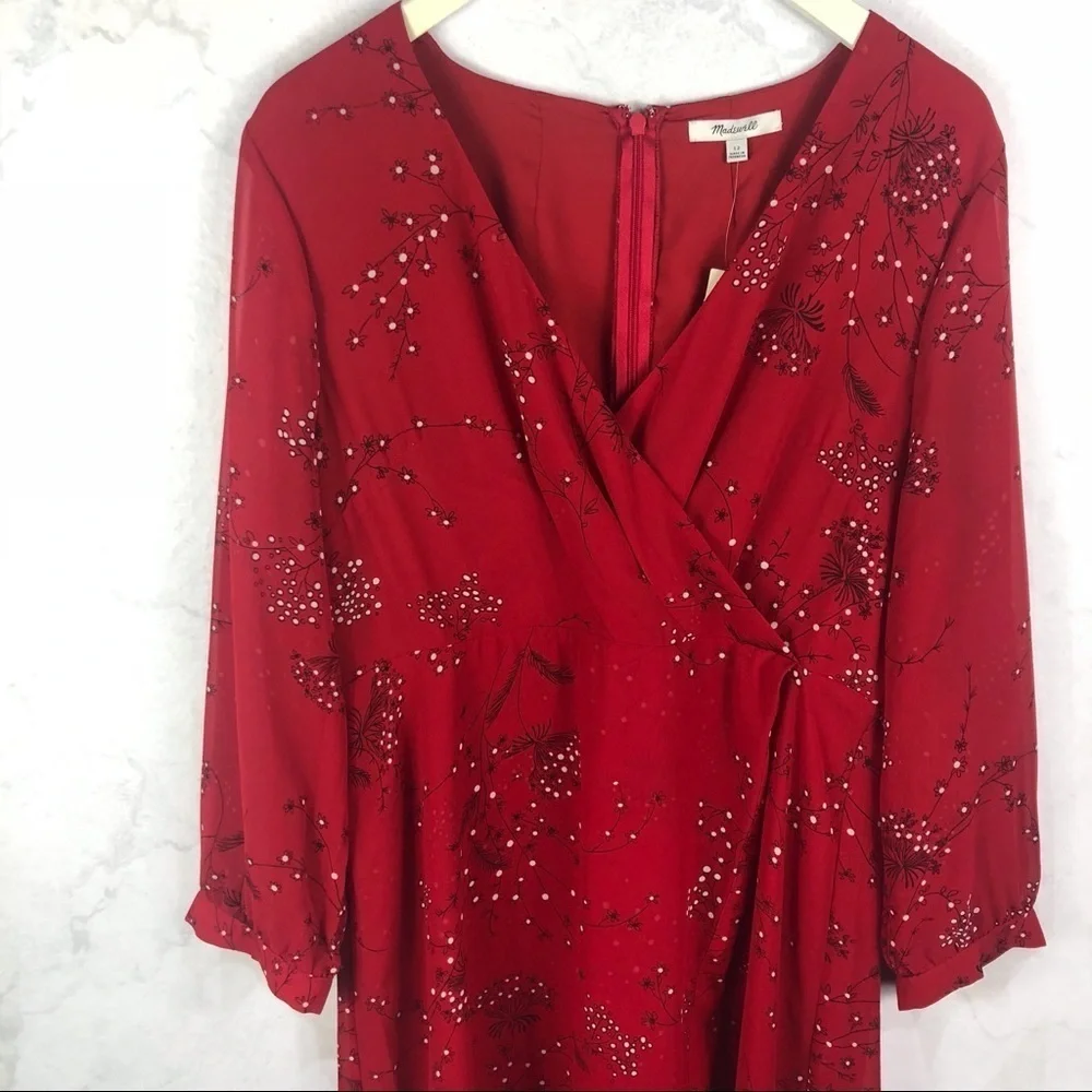 Madewell red floral